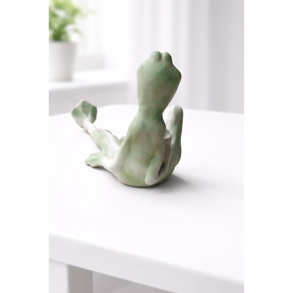 Frogg Jessica DeStefano Figurine Long Leg Frog Anthropomorphic 1982 7" - Picture 3 of 5